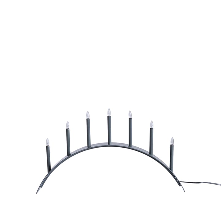 Spica Bow 7 Adventskerzenhalter, Grau, led SMD Design