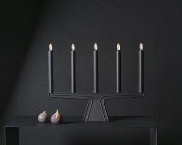 Stella 5 Adventsleuchter 41 cm - Schwarz - SMD Design