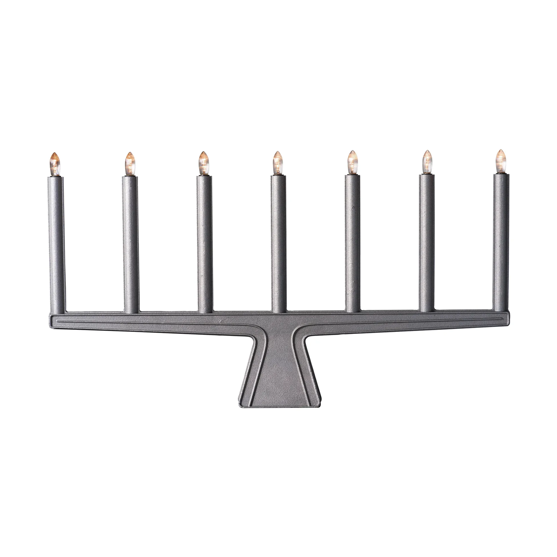 Stella 7 Adventsleuchter 60 cm, Rohaluminium SMD Design