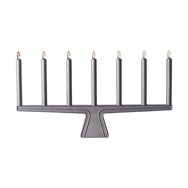 Stella 7 Adventsleuchter 60 cm - Rohaluminium - SMD Design