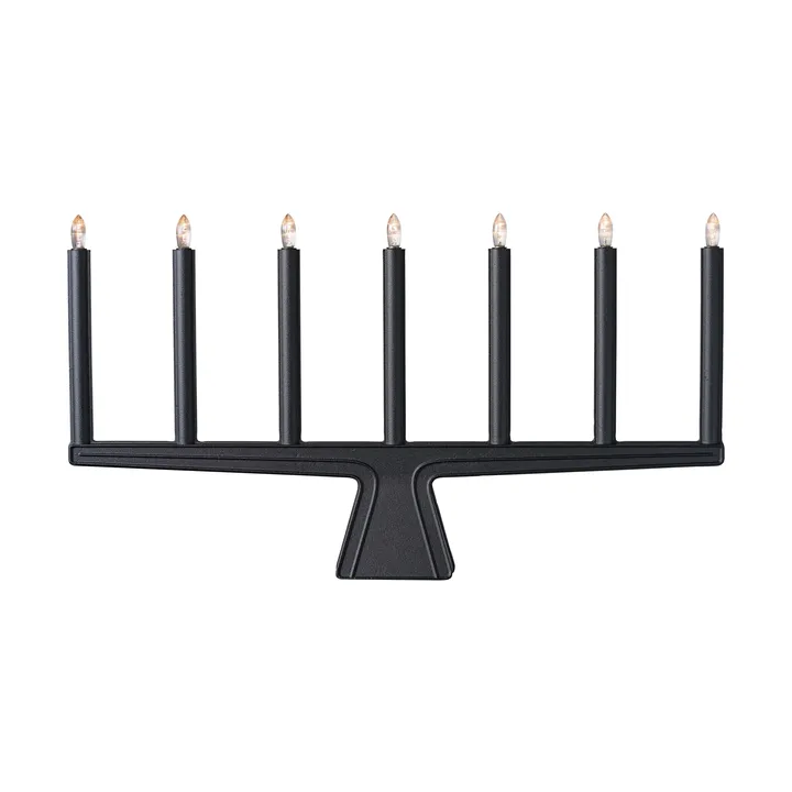 Stella 7 Adventsleuchter 60 cm - Schwarz - SMD Design