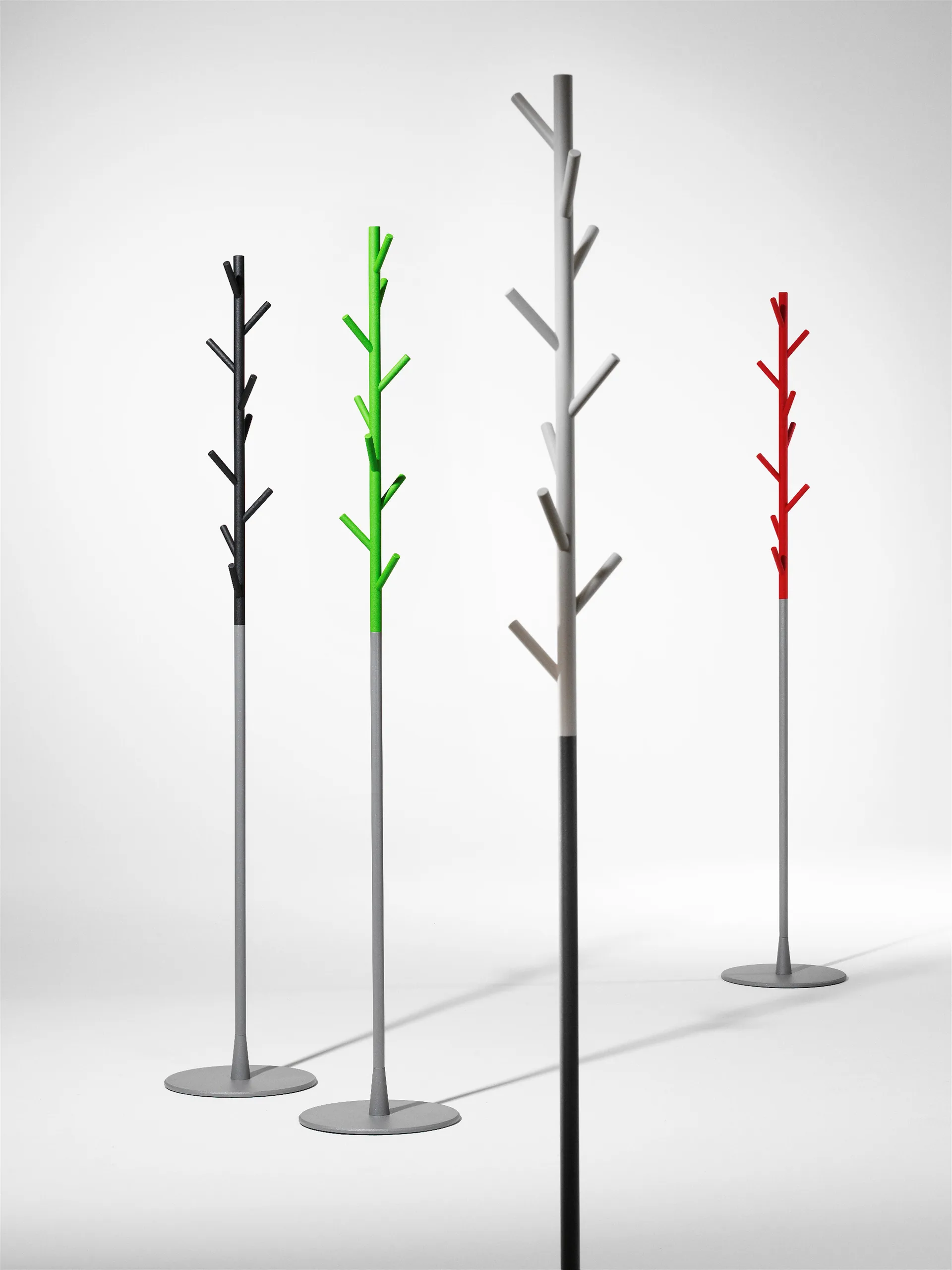 Sticks Kleiderhaken - stehend, Dunkelgrau-Silber SMD Design