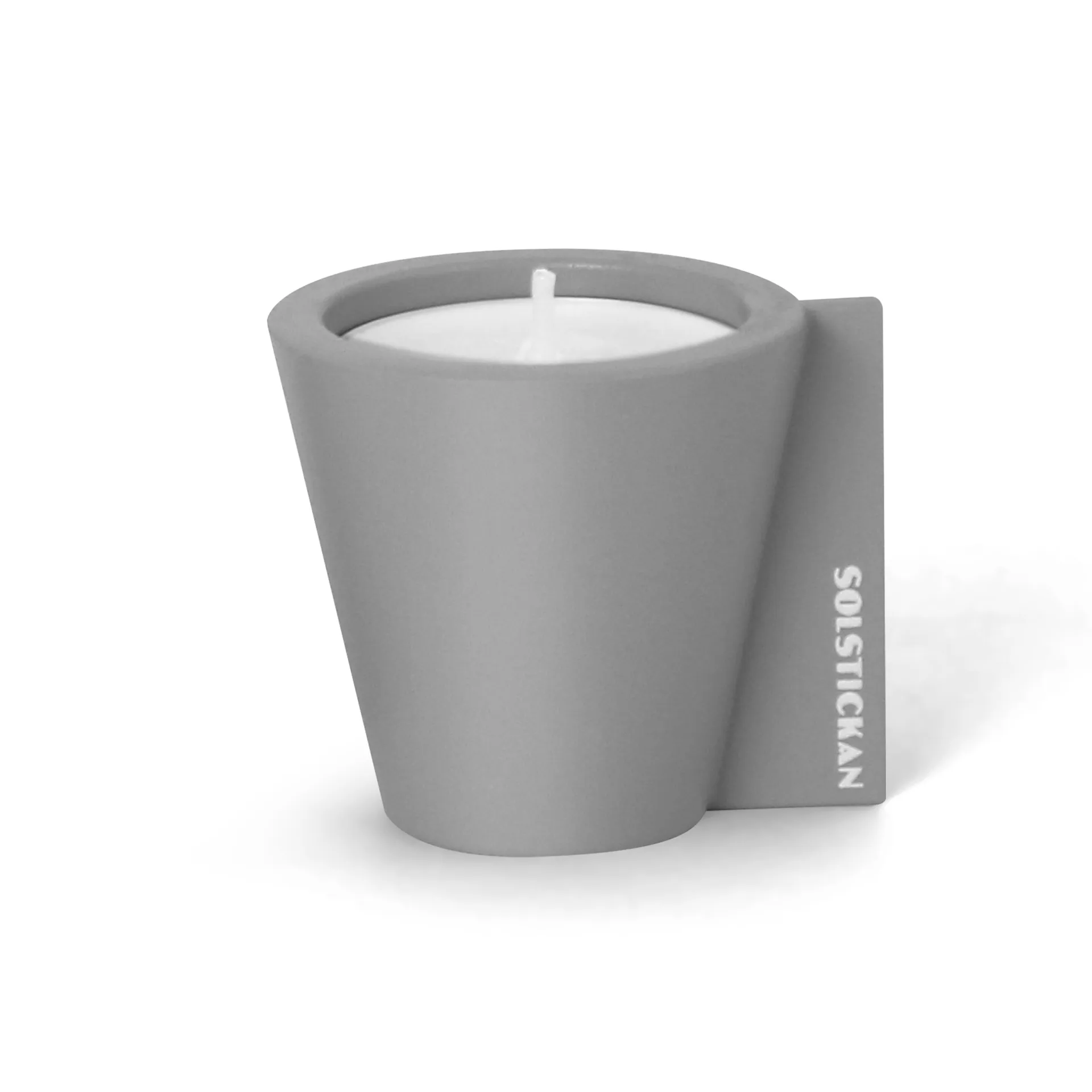 Flipp Kerzenhalter 5 x 6 cm, Grau Solstickan Design