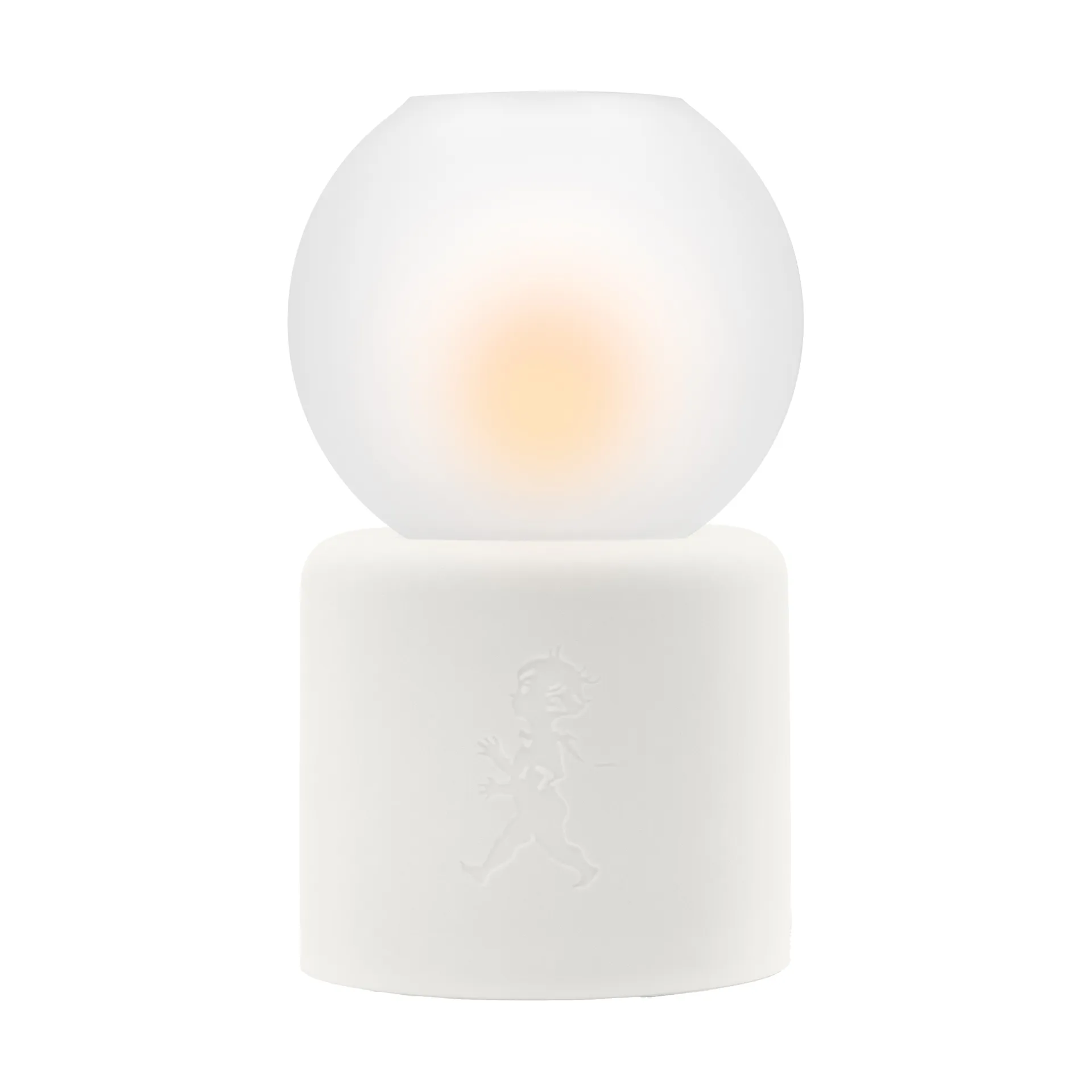 Globe Teelichthalter Ø9,5x17 cm, Weiß Solstickan Design