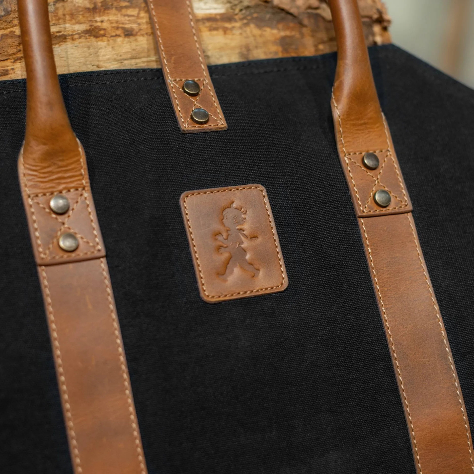 Solstickan Brennholzkorb Canvas, Schwarz Solstickan Design