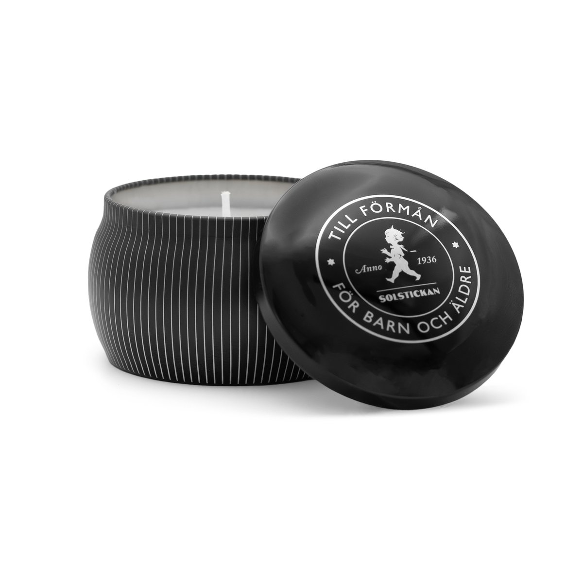 Solstickan Design Solstickan Duftkerze 25 h Schwarz-Zedernholz