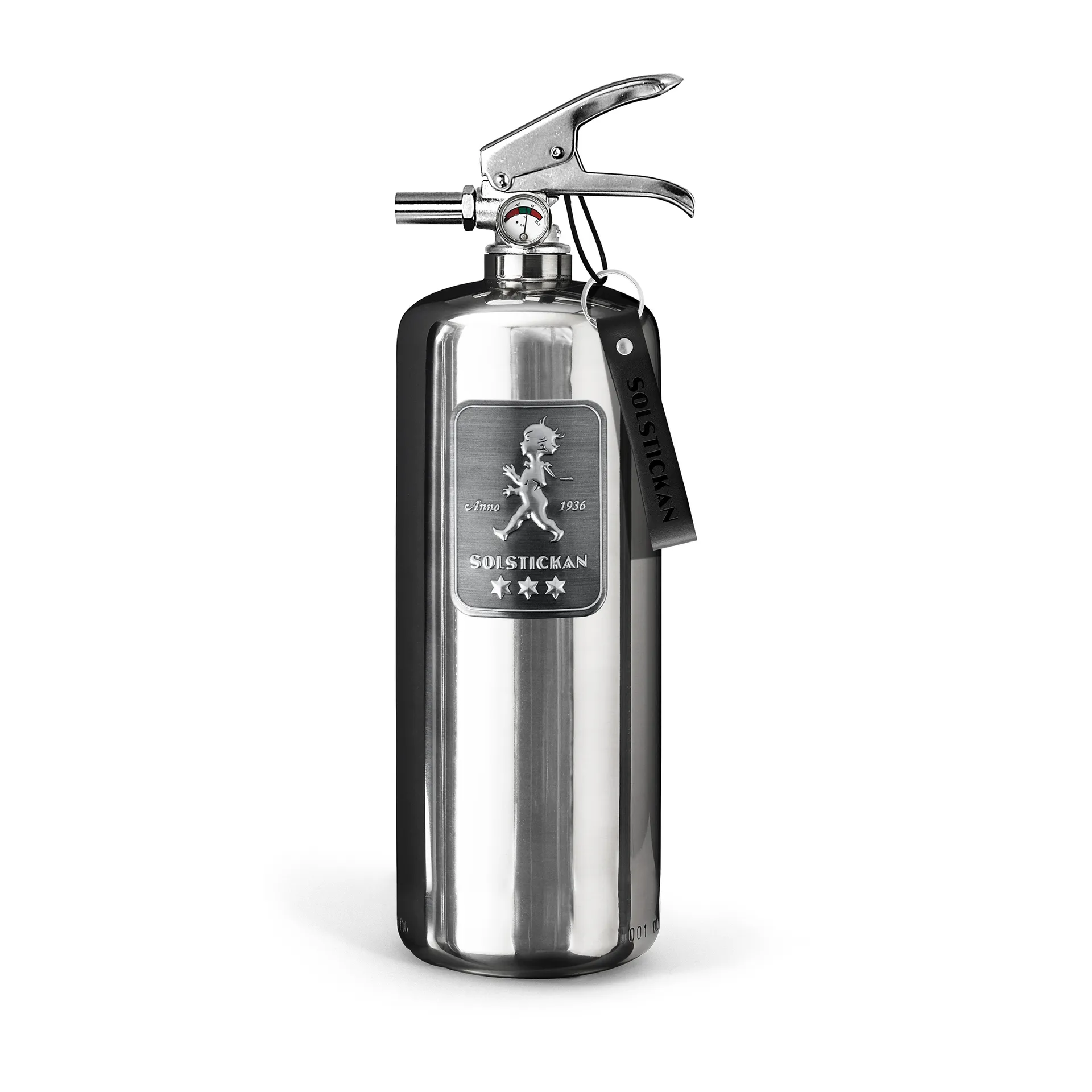 Solstickan Feuerlöscher 2 kg, Design Edition Stahl Solstickan Design