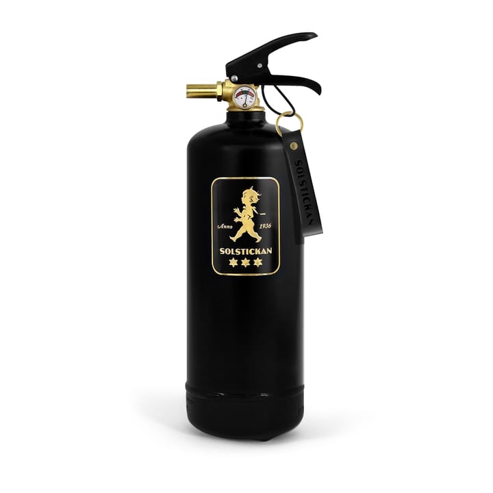 Solstickan Feuerlöscher 2 kg - Schwarz-Gold - Solstickan Design