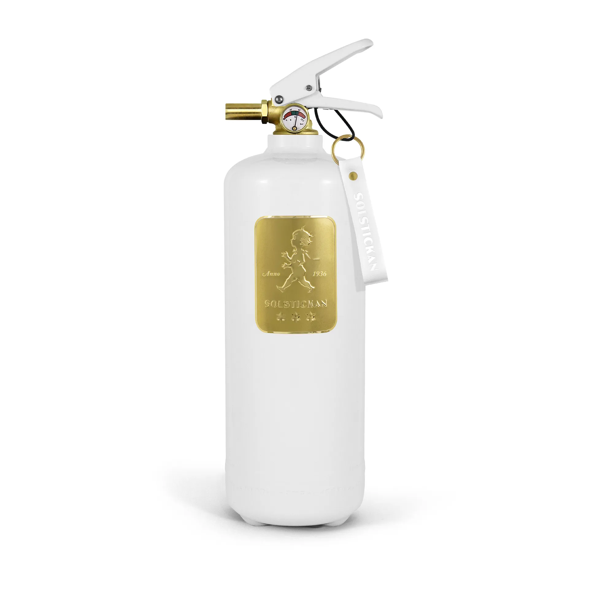 Solstickan Feuerlöscher 2 kg, Weiß-Gold Solstickan Design