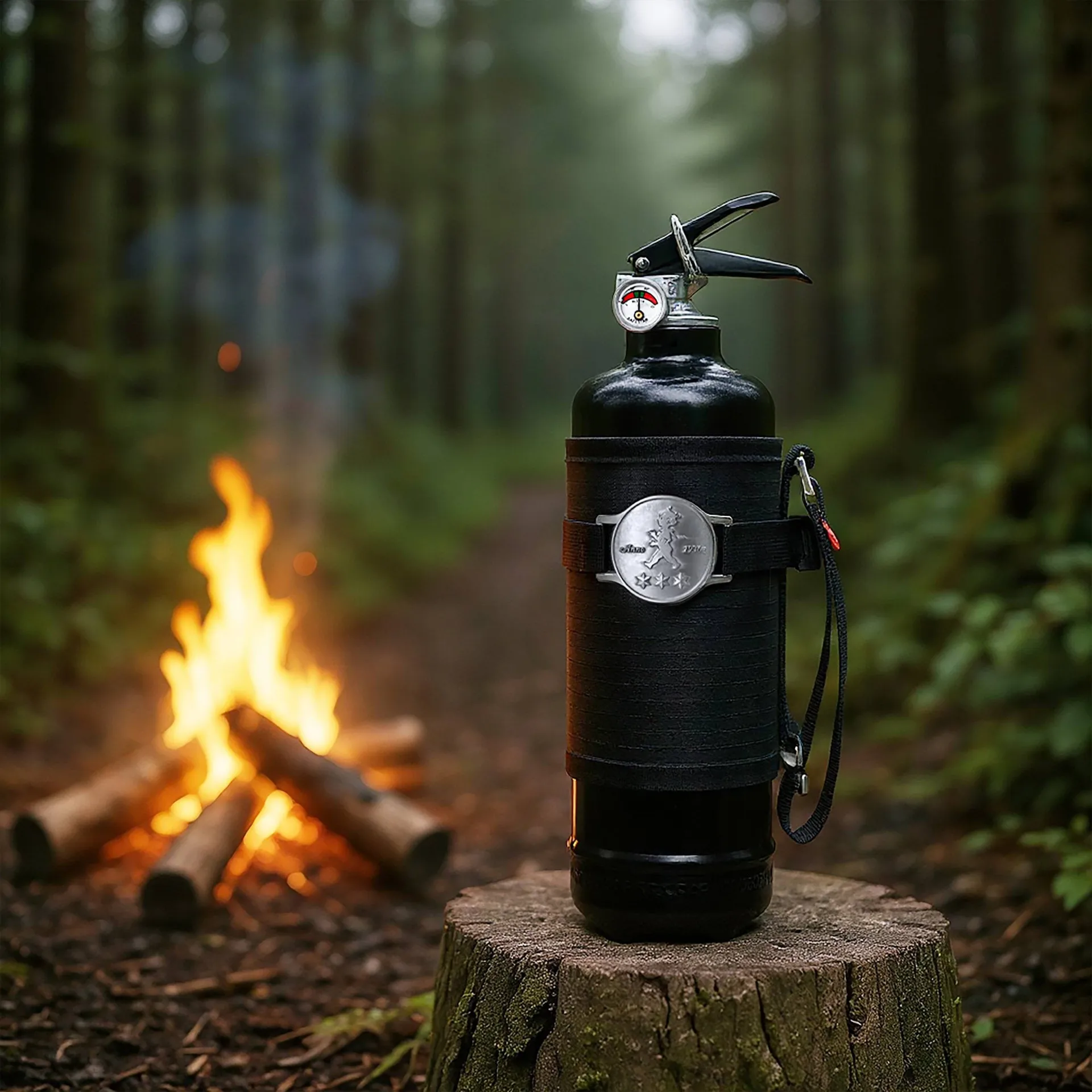 Solstickan Feuerlöscher 6 kg, Outdoor edition, Schwarz Solstickan Design