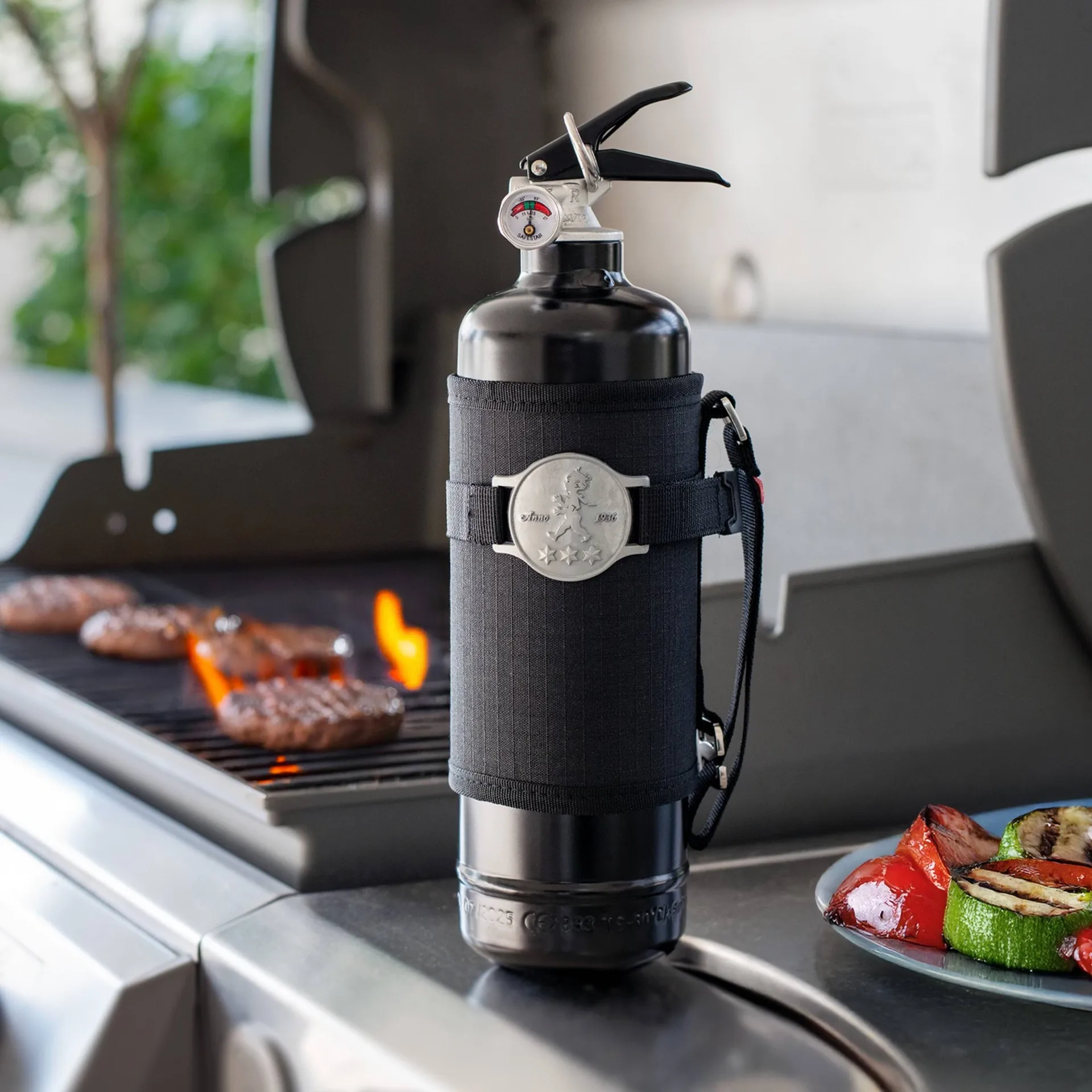 Solstickan Feuerlöscher 6 kg, Outdoor edition, Schwarz Solstickan Design
