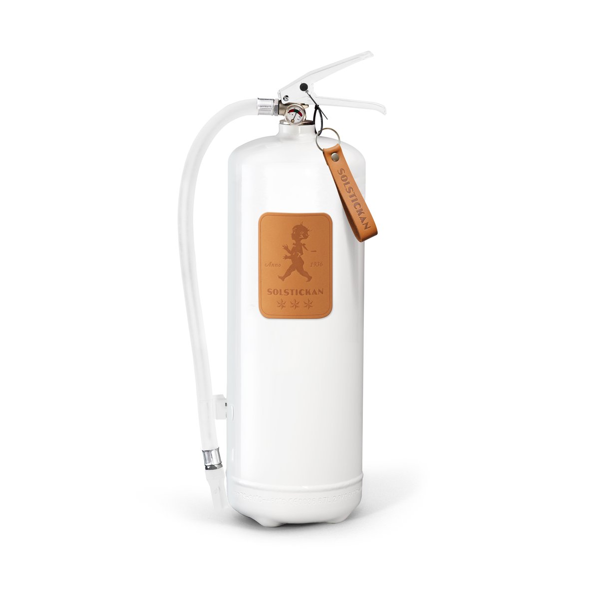 Solstickan Design Solstickan Feuerlöscher 6 kg Weiß-helles Leder
