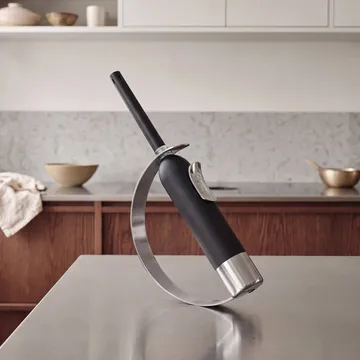 Solstickan Feuerzeug mit Flammenklinge - Schwarz-Silber - Solstickan Design