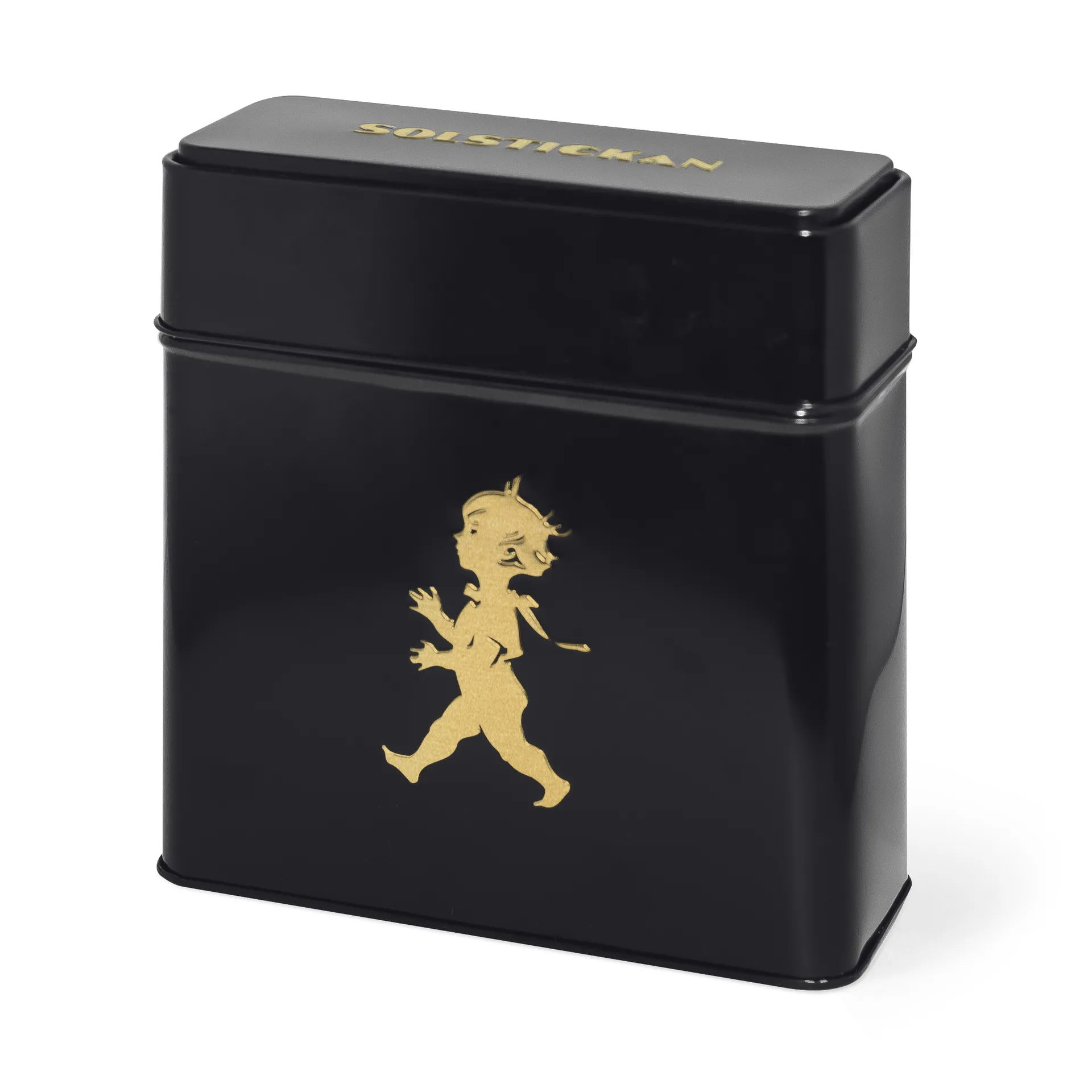 Solstickan Kaffeefilterdose 15,4 x 17 cm, Schwarz-gold Solstickan Design