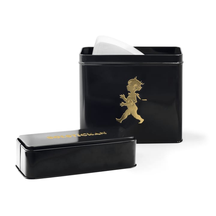 Solstickan Kaffeefilterdose 15,4 x 17 cm, Schwarz-gold Solstickan Design