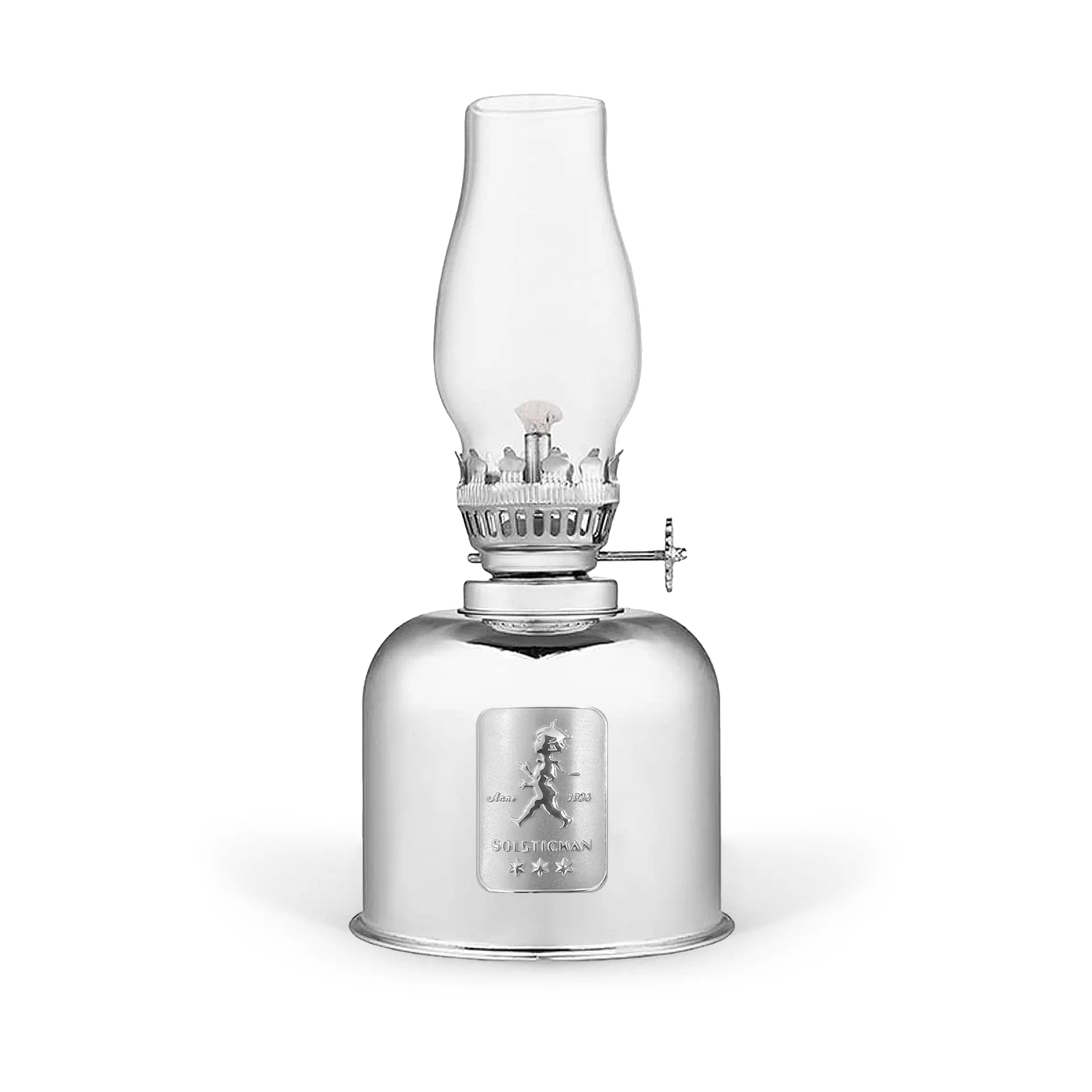 Solstickan Paraffinleuchte, Silver Solstickan Design