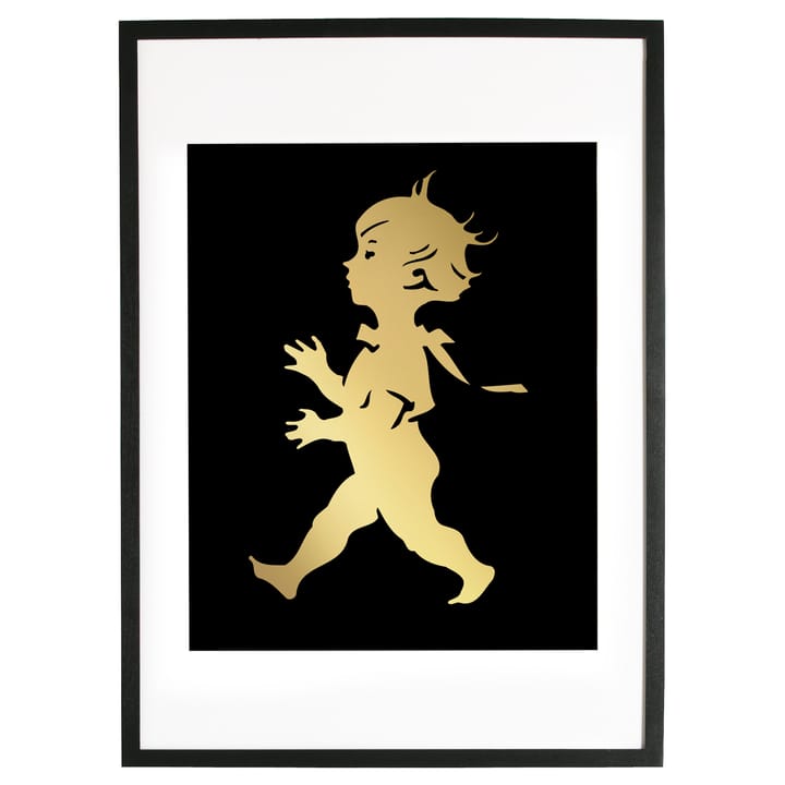 Solstickan Poster 50 x 70 cm - Gold-schwarz - Solstickan Design