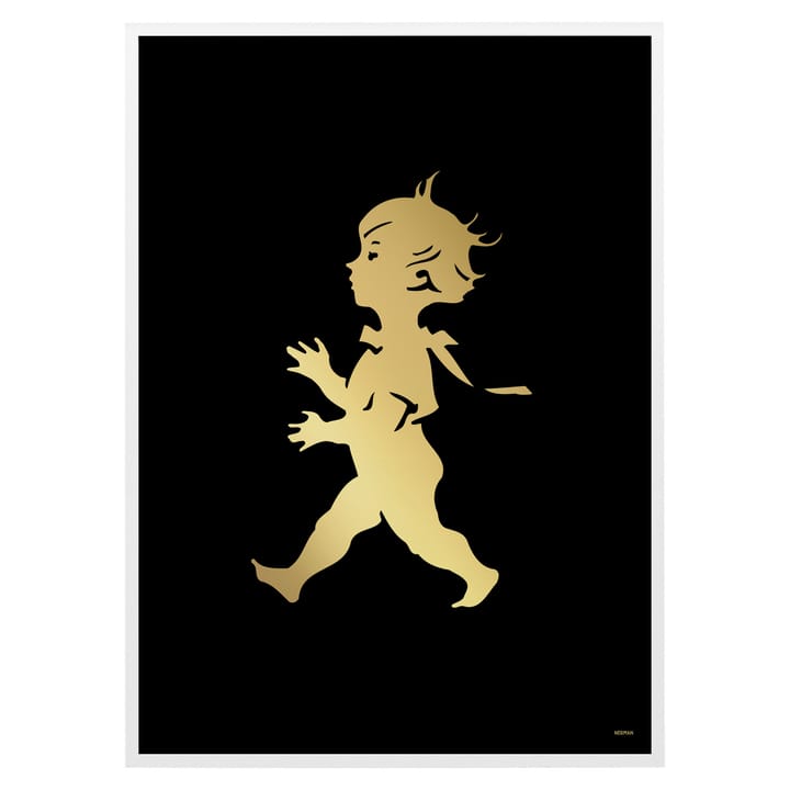 Solstickan Poster 50 x 70 cm - Gold-schwarz - Solstickan Design