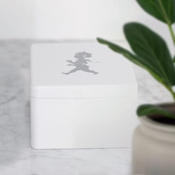 Solstickan Teebox mit Fächern 13,6 x 15,6 cm - Weiß - Solstickan Design