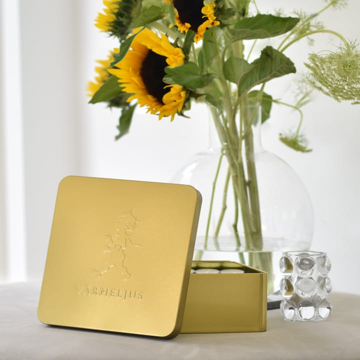 Solstickan Teelichter-Box 21 x 21 cm - Gold - Solstickan Design