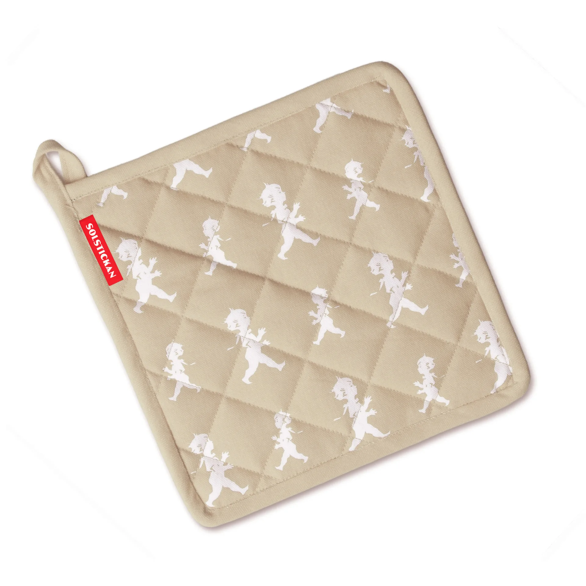 Solstickan Topflappen 22 x 22 cm, Sand Solstickan Design