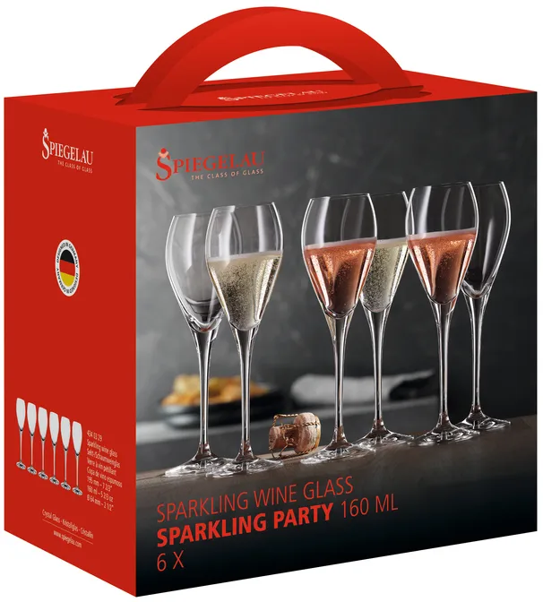 Party Champagnerglas 16 cl, 6er-Pack Spiegelau