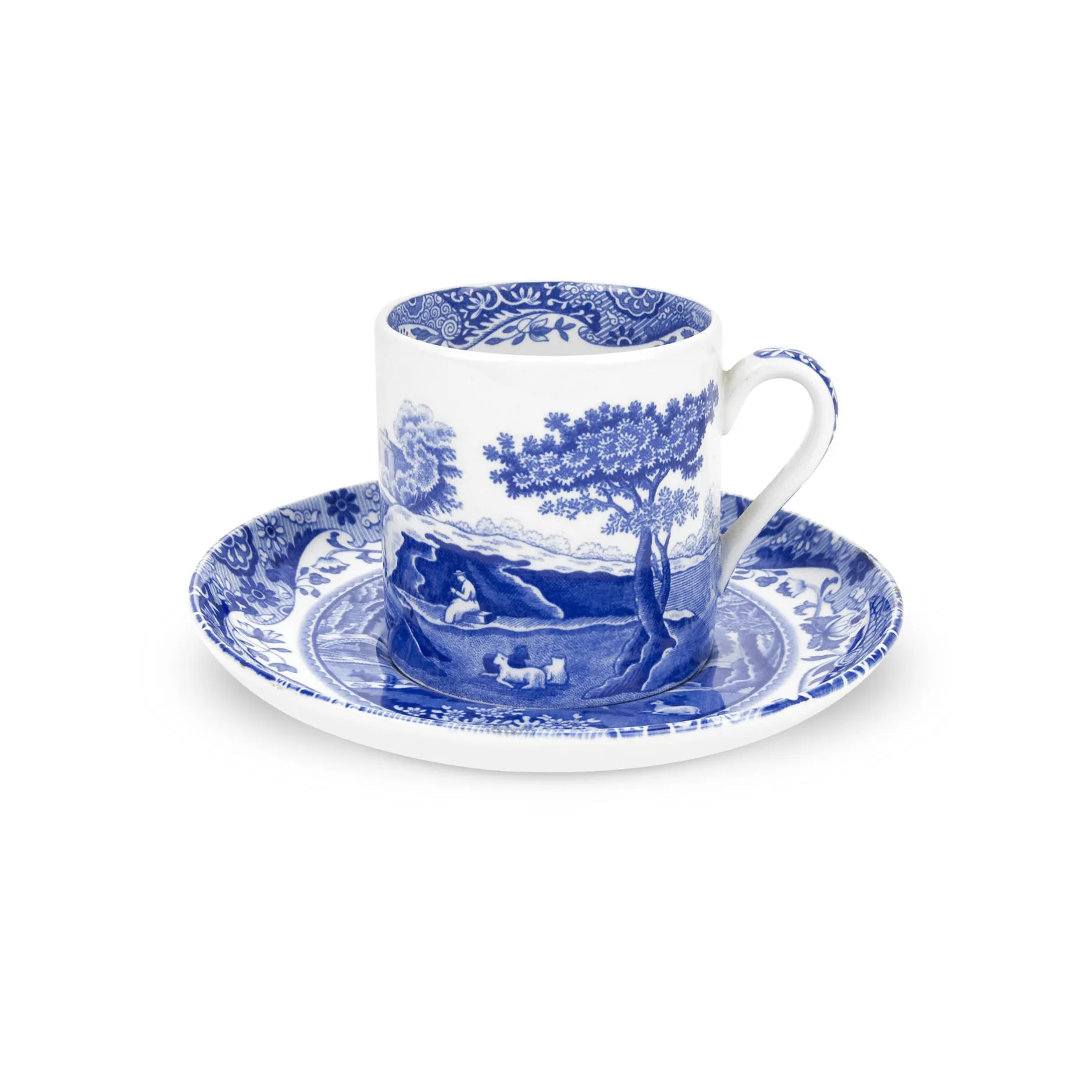 Blue Italian Kaffee-Tasse, 9cl Spode
