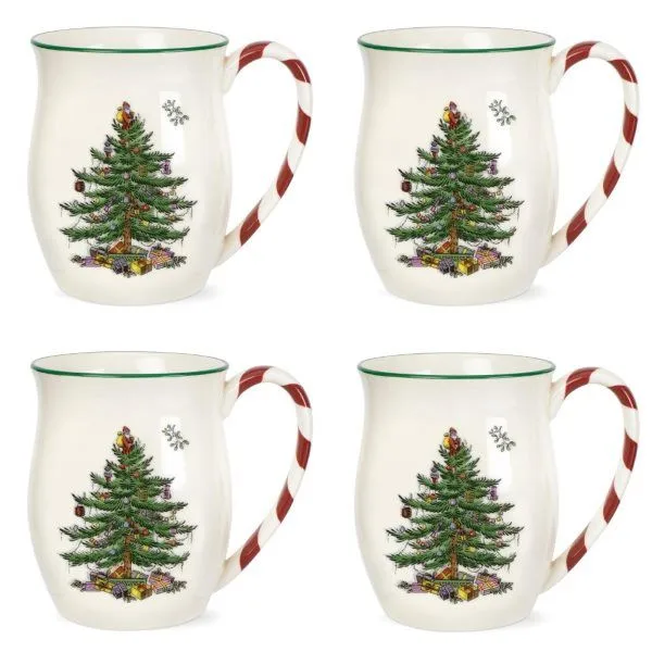 Christmas Tree Becher 40 cl 4er-Pack, Pfefferminze Spode