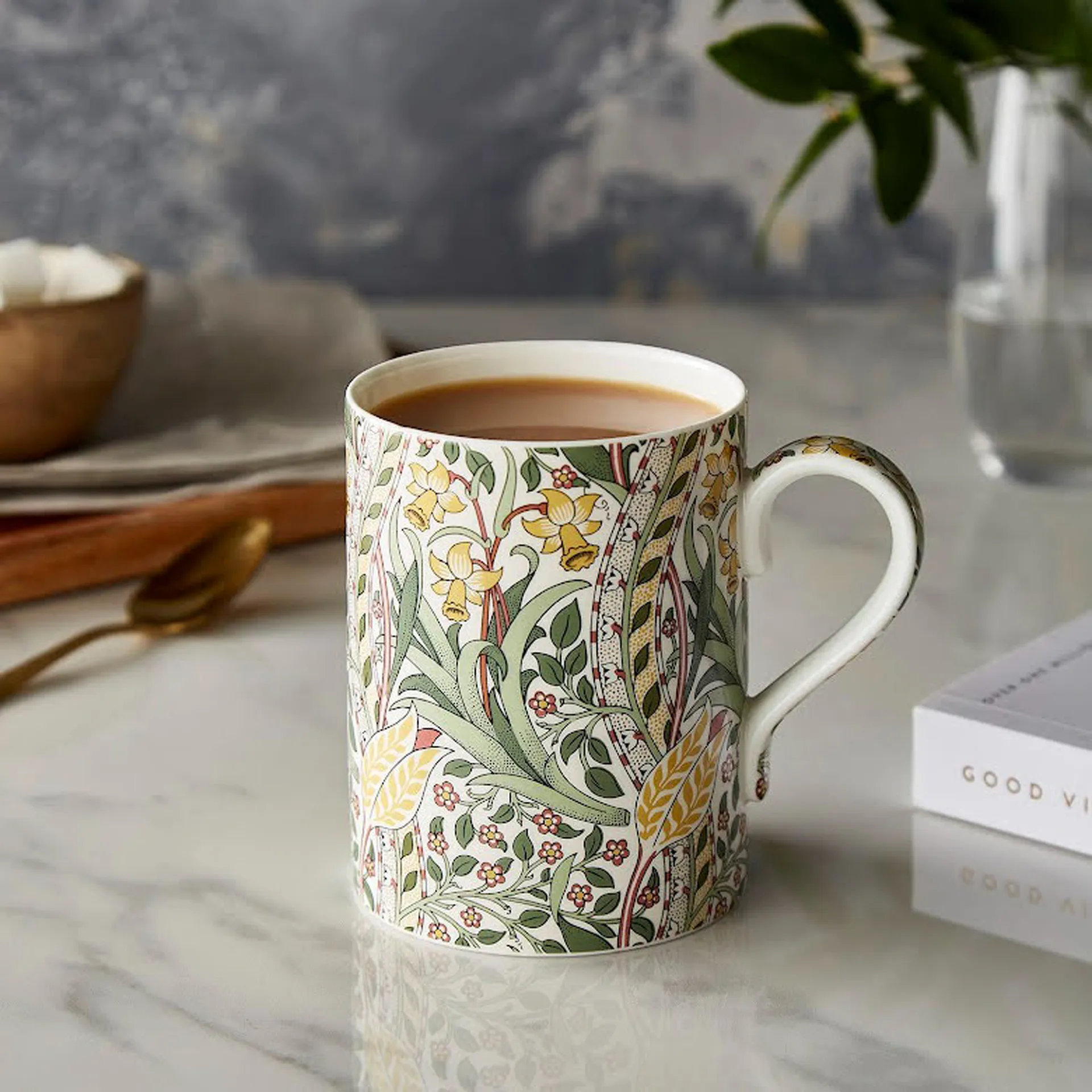 Daffodil Tasse 35cl, Bayleaf madder Spode