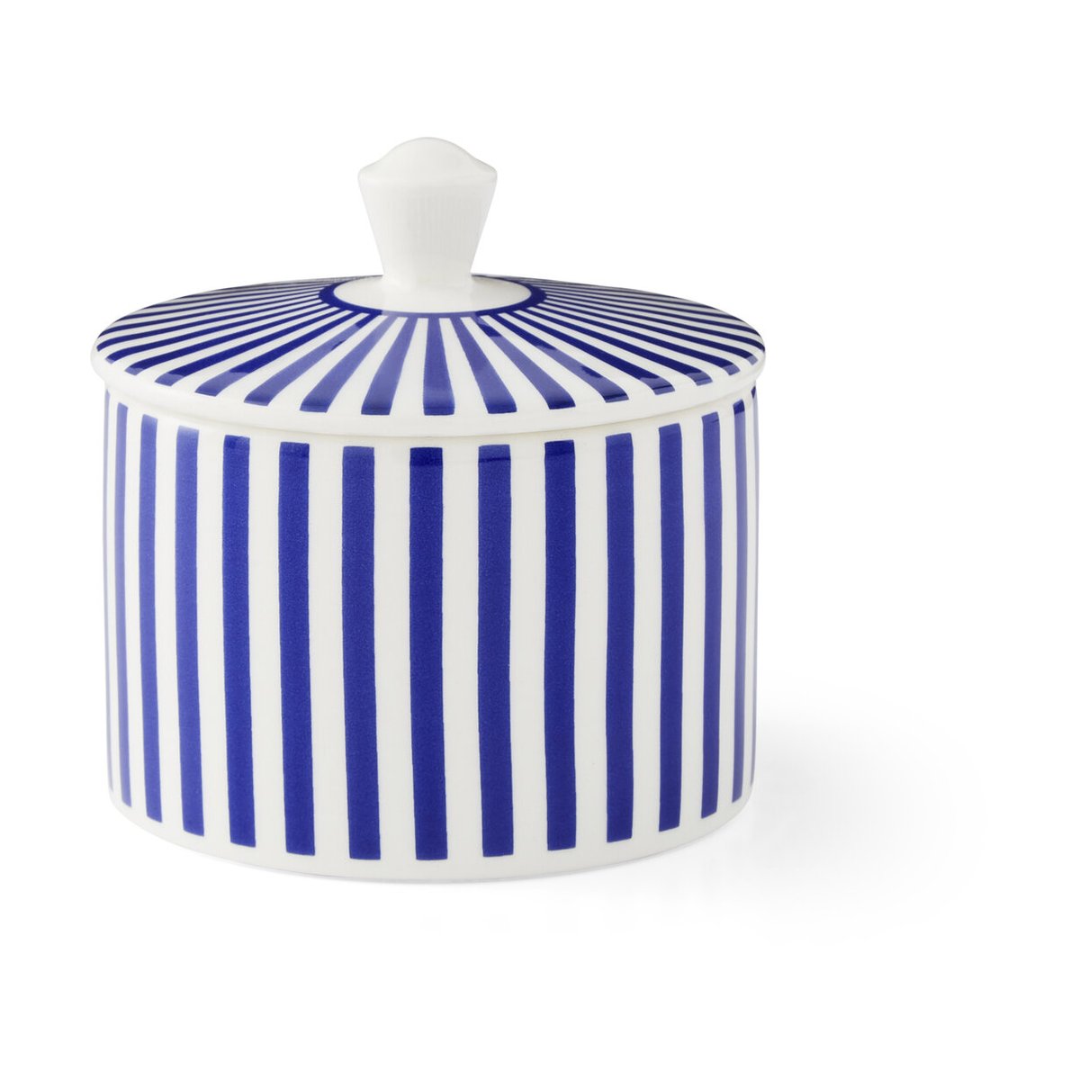 Spode Steccato Zuckerdose mit Deckel 29 cl Blau-Weiß
