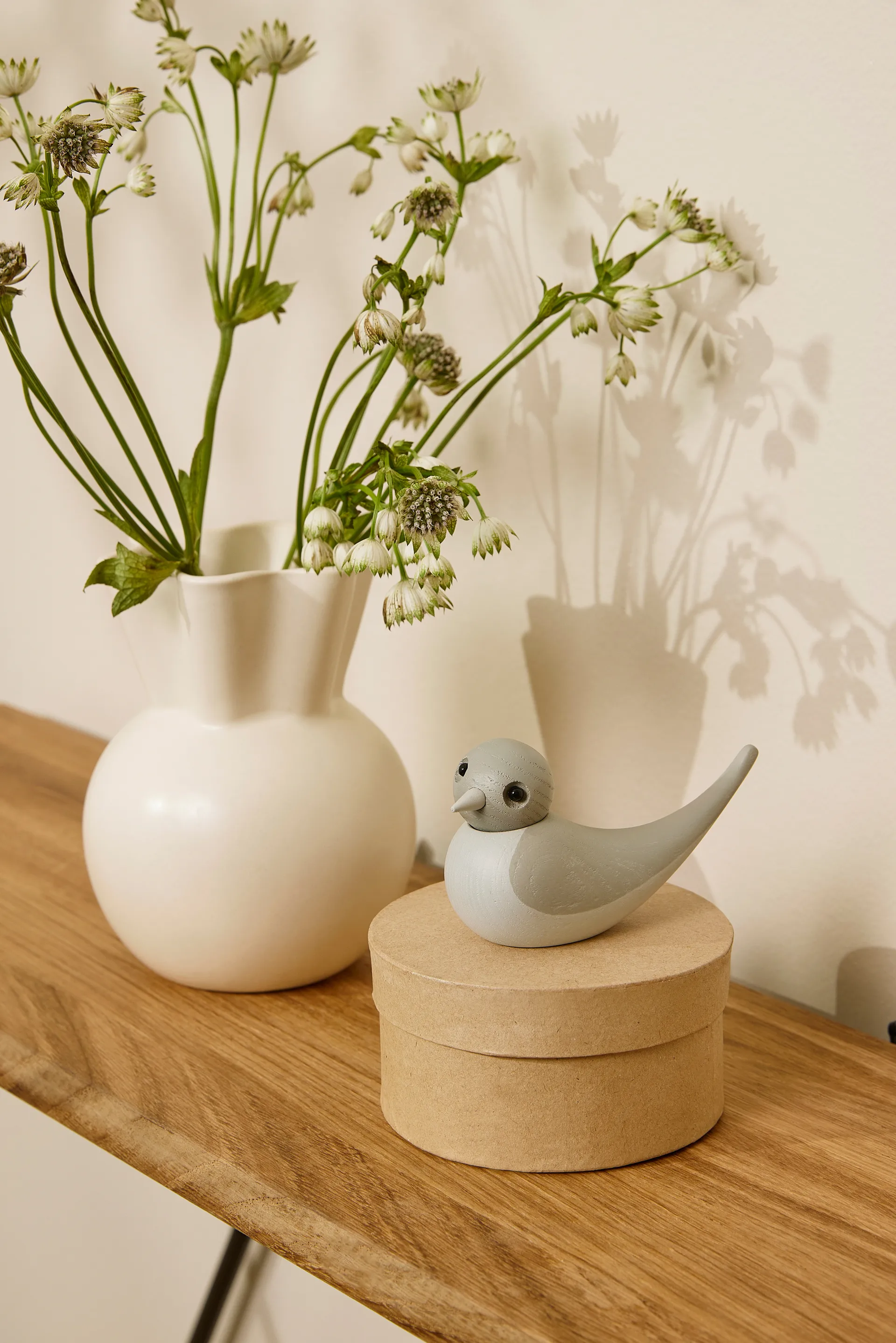 Figaro Schwalbe Dekoration 5,5 cm, Grau Spring Copenhagen