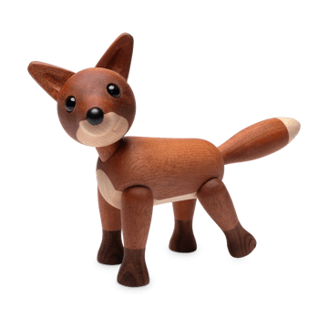 Foxy Fuchs Dekoration 12 cm - Mahogny - Spring Copenhagen