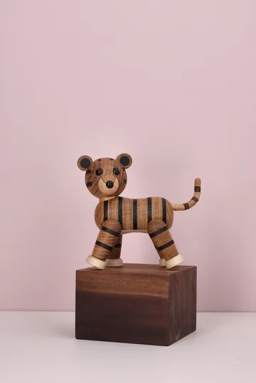 Shiva Tiger Figur - Beige, 12x6x12 cm - Spring Copenhagen