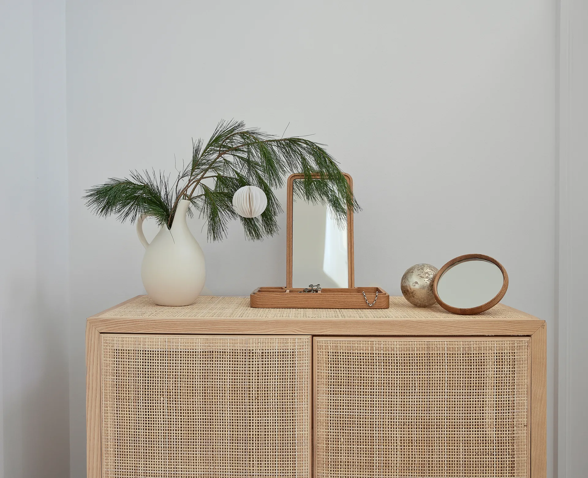 Spiegel mit Aufbewahrungsbox 32cm, Eiche Spring Copenhagen