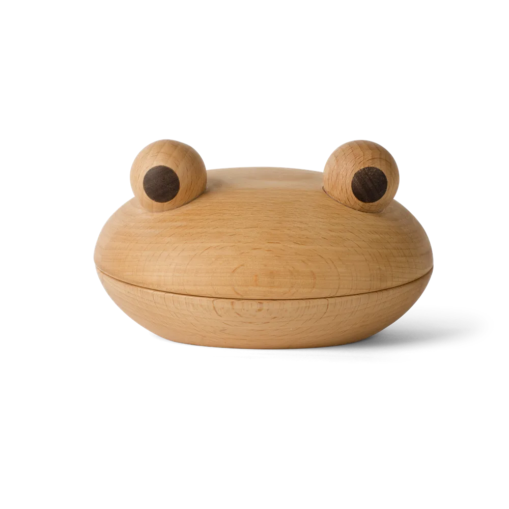 The Frog Holzschale 14 cm, Buche-walnuss Spring Copenhagen