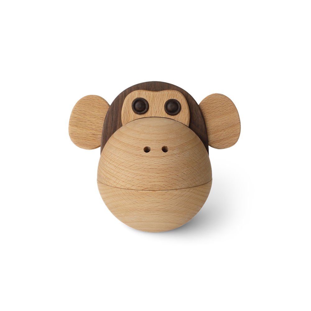 Spring Copenhagen The Monkey Schale Ø14 cm Buche-walnuss