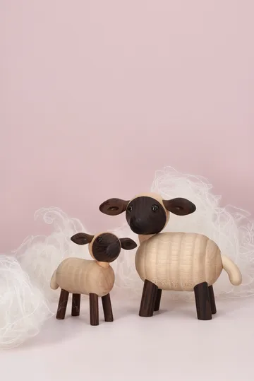 Will Lammfigur - Beige, 6,6x9xH8,5 cm - Spring Copenhagen