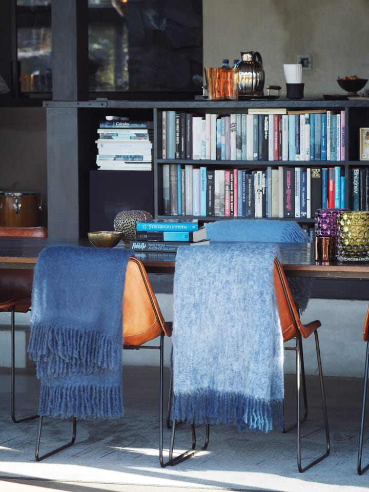 Mohair Decke, Denim dark blue Stackelbergs