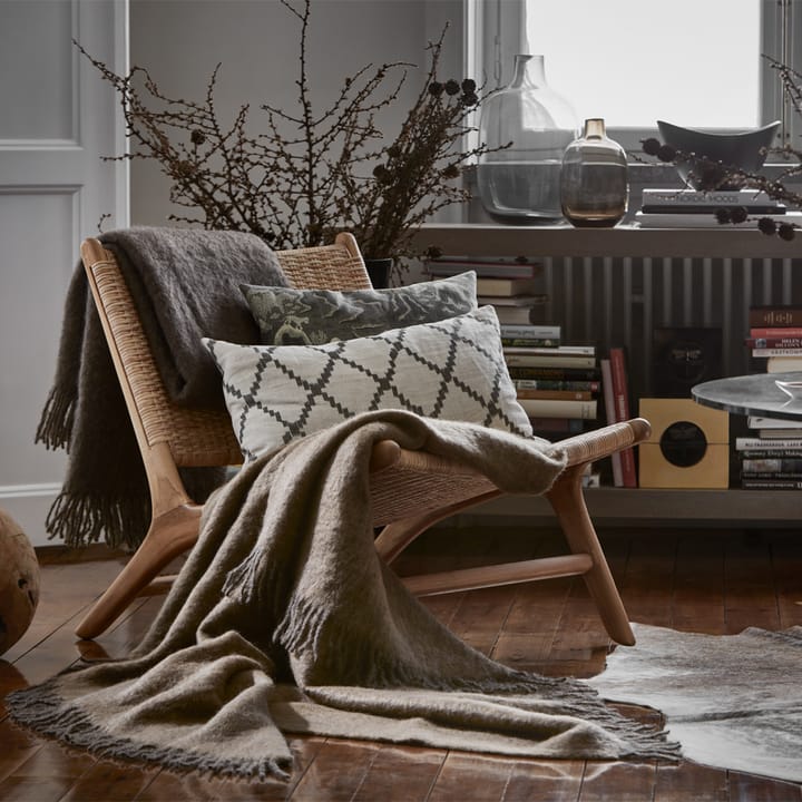 Mohair Decke, Sea foam & green bay melange Stackelbergs
