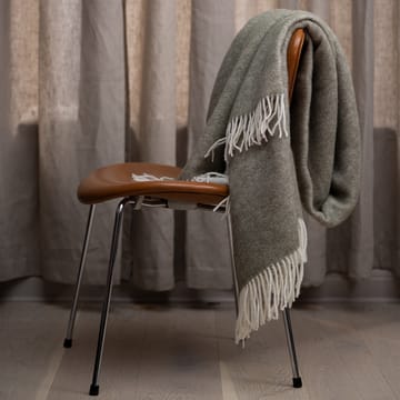 Wool Wolldecke - Olive & offwhite - Stackelbergs