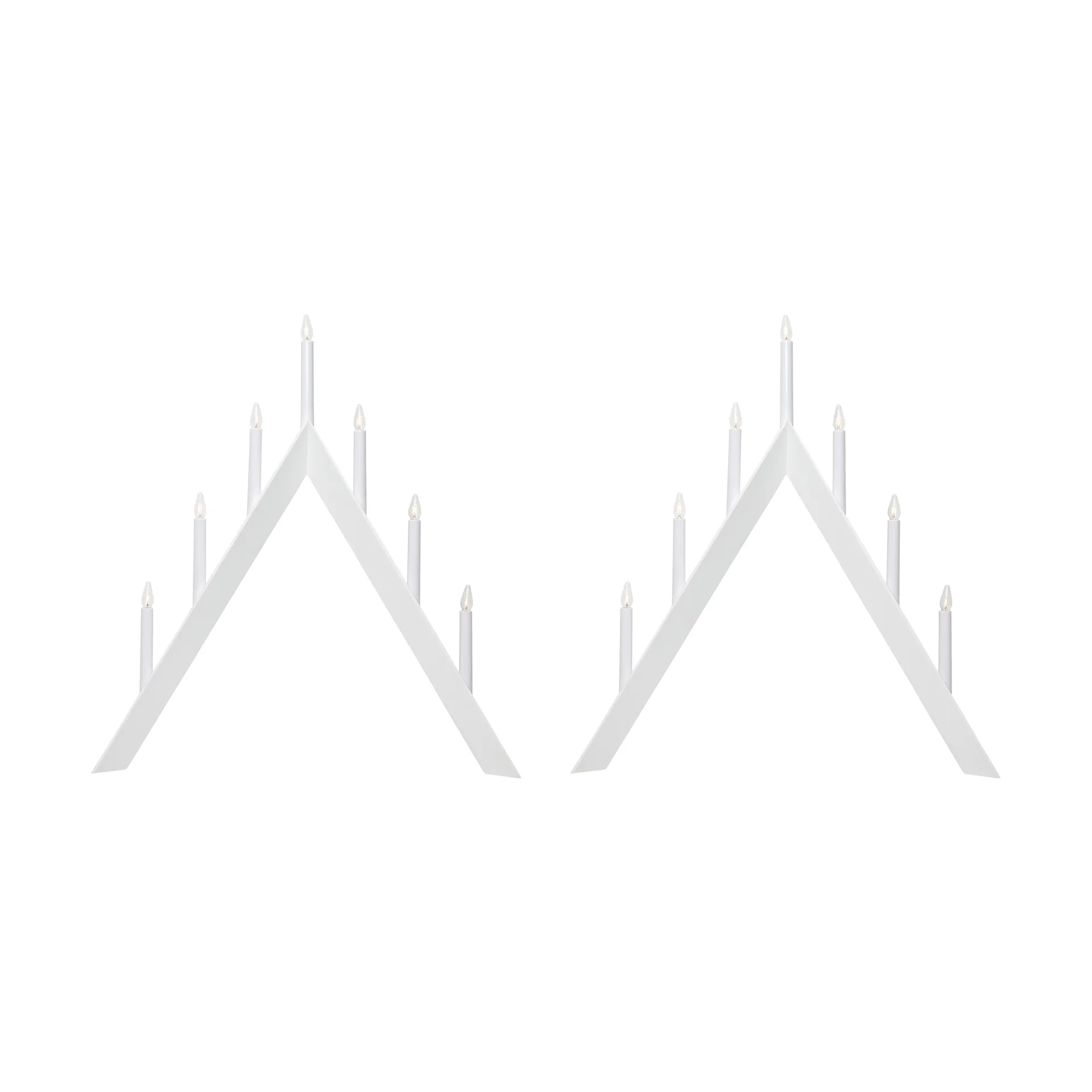 Arrow Adventsleuchter 64,5 cm 2er-Pack - Weiß,  Star Trading