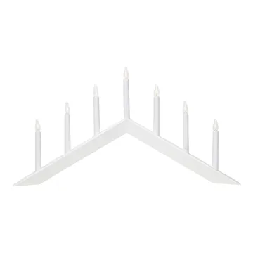 Arrow Kerzenhalter 36cm - Weiß - Star Trading