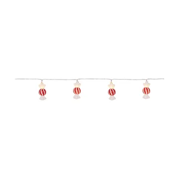Bonbon Lichterkette 135 cm - Rot-Weiß - Star Trading