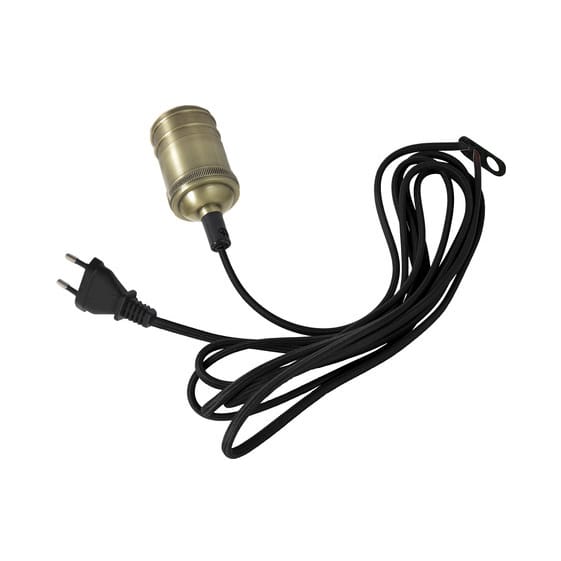 Classical Kabel mit Stecker - Oxidiertes schwarz - Star Trading