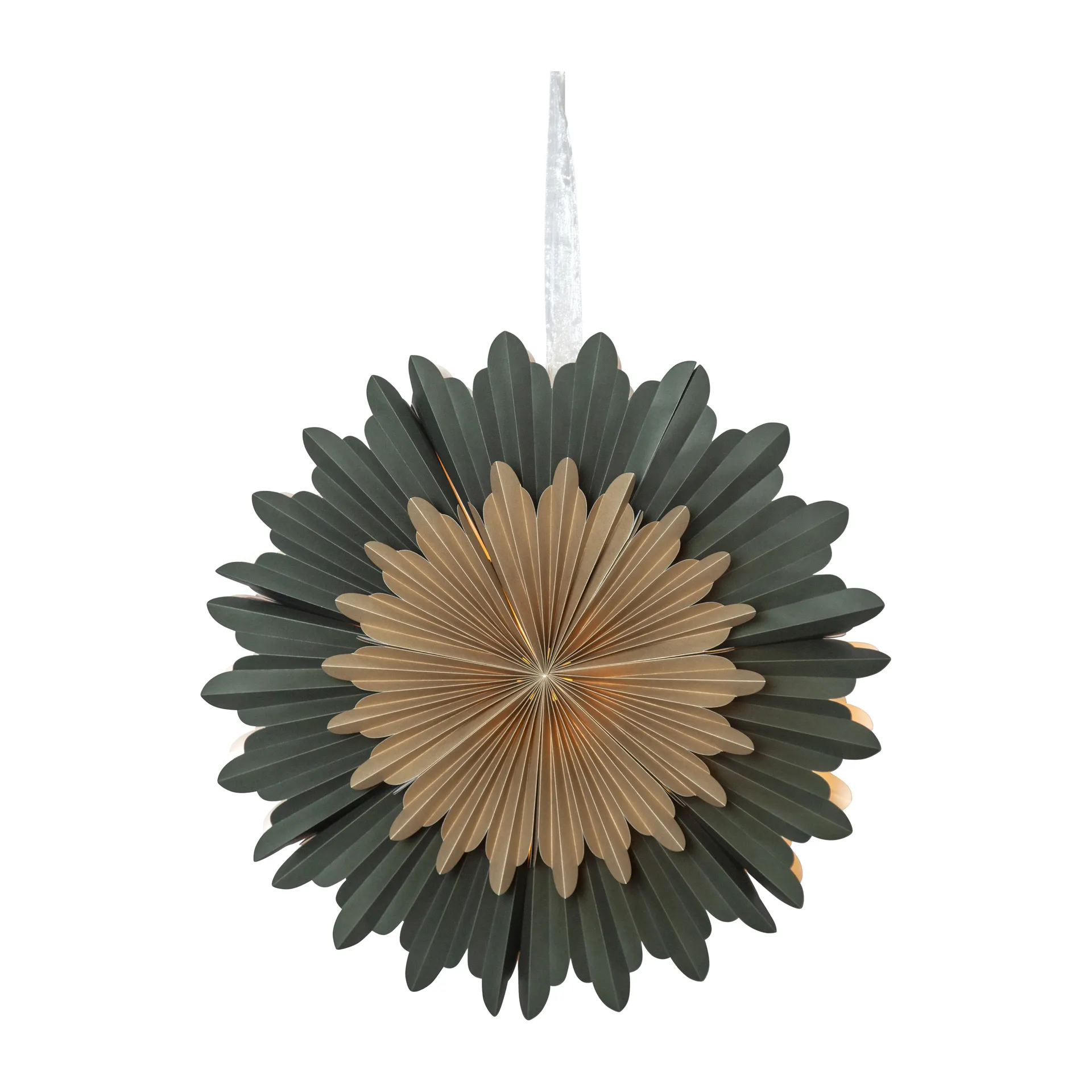 Crystal Adventsstern Ø55cm, Grün Star Trading