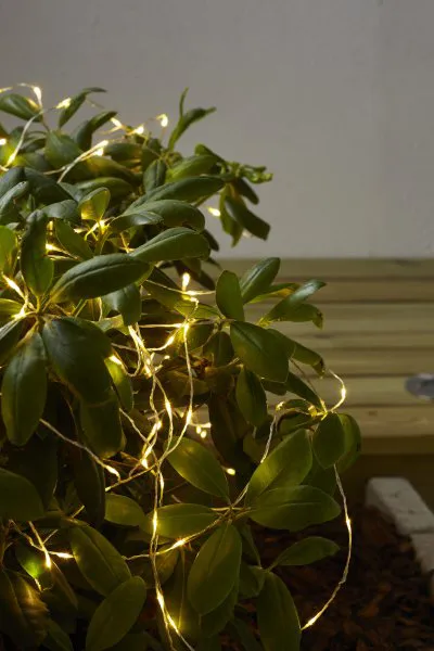 Dew Drop Outdoor Lichterkette 20 m, Silber Star Trading