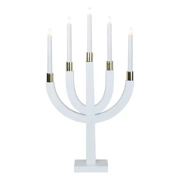 Elias Advents-Fensterleuchter - Weiß - Star Trading