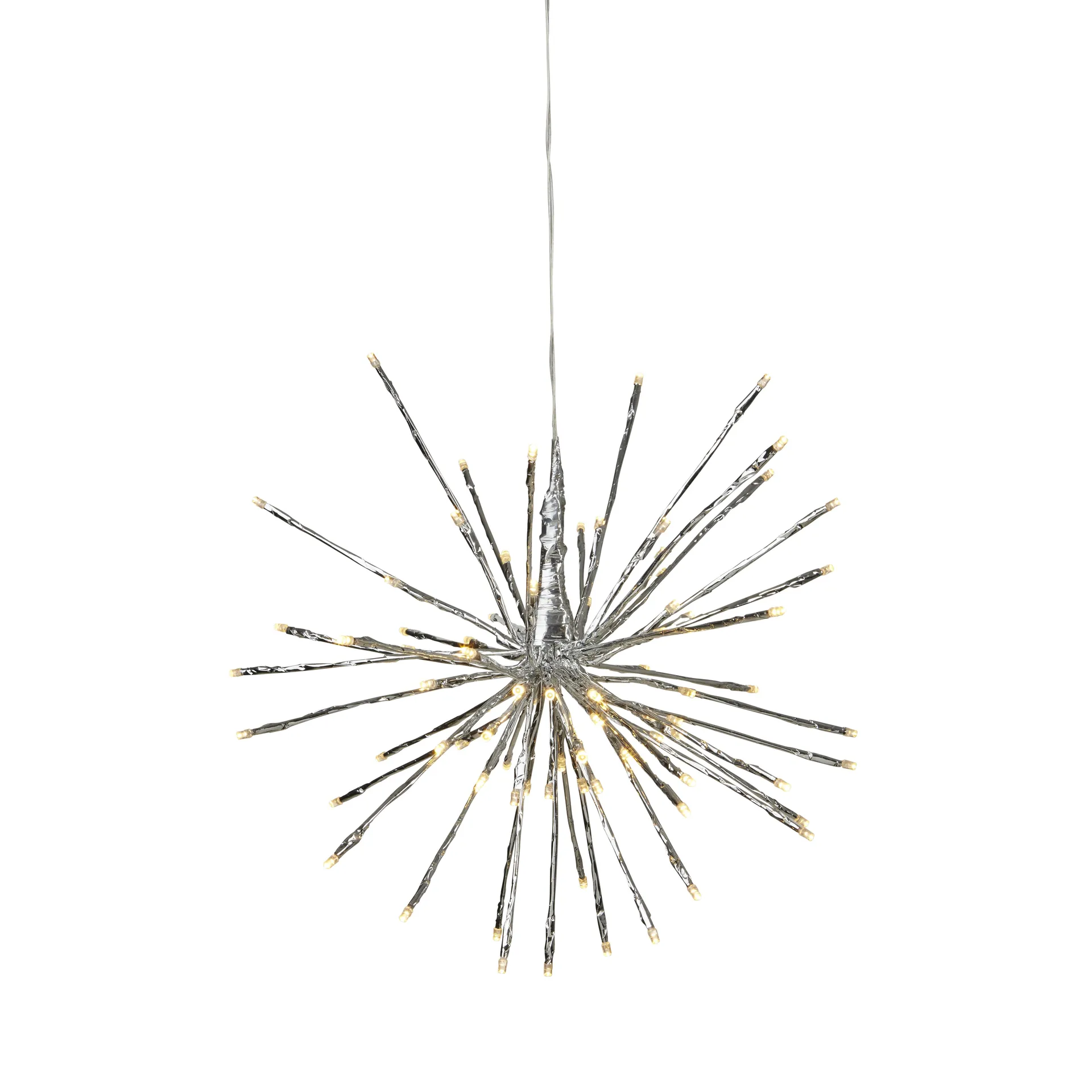 Firework Deko 30cm, Silber Star Trading
