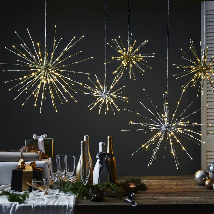 Firework Deko 30cm, Silber Star Trading