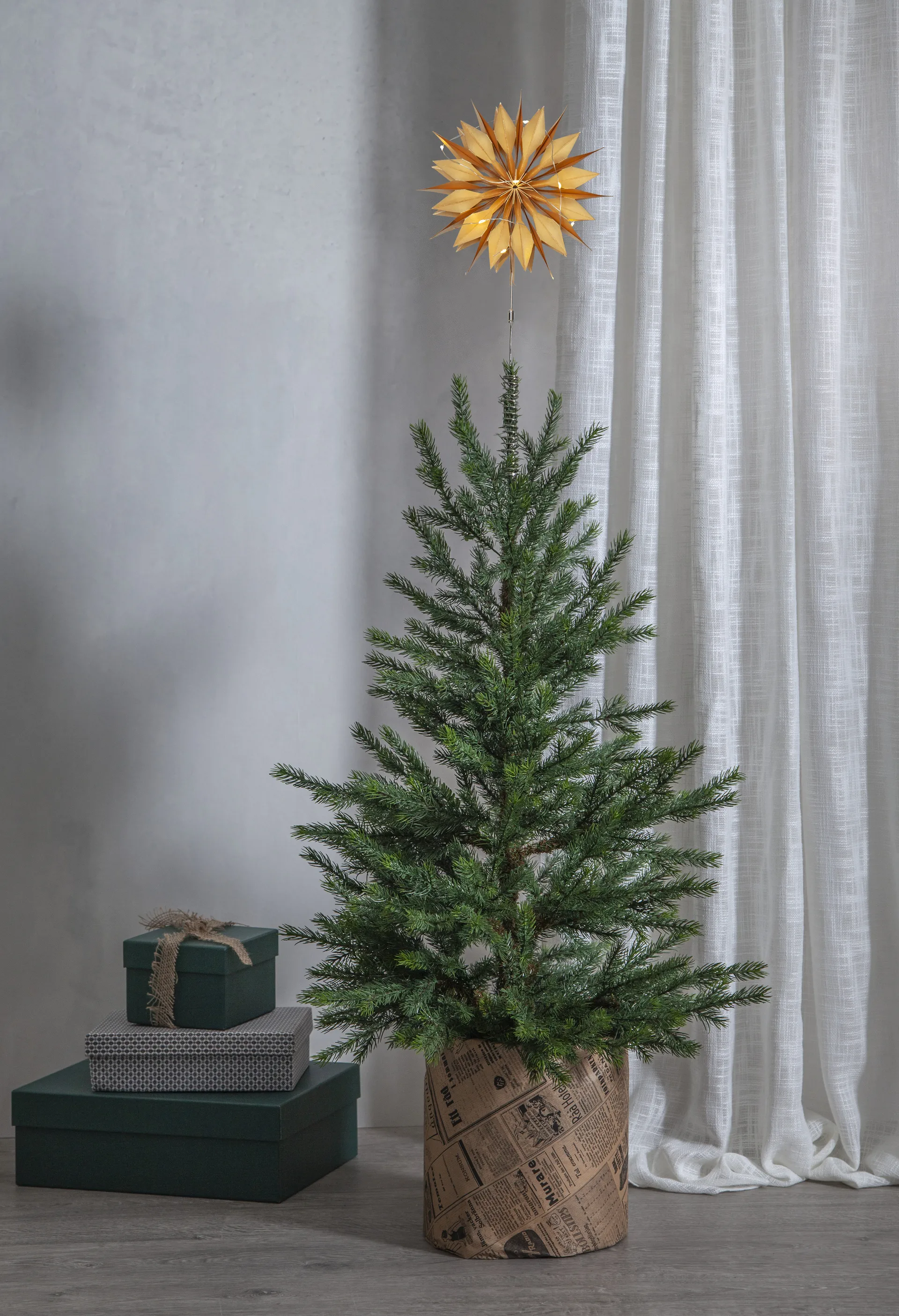 Flinga Spitzenstern 43 cm, Goldfarben Star Trading